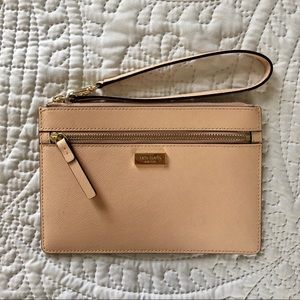 Kate spade || blush wristlet